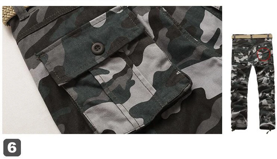 Популярные мужские камуфляжные военные брюки карго мужские повседневные камуфляжные брюки с несколькими карманами штаны для уличного БЕГА МОДНЫЕ городские комбинезоны брюки