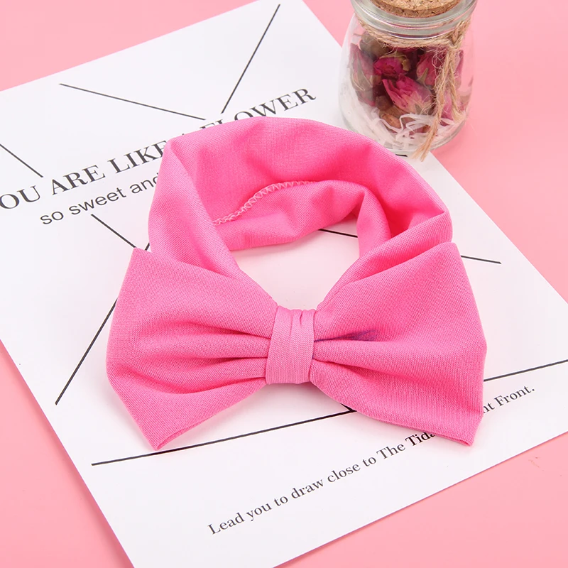 

Cute style girl elastic hairband Kids Girl Child Flower Floral Bow Hairband Turban Knot Headband Headwear Hair Band Accessories