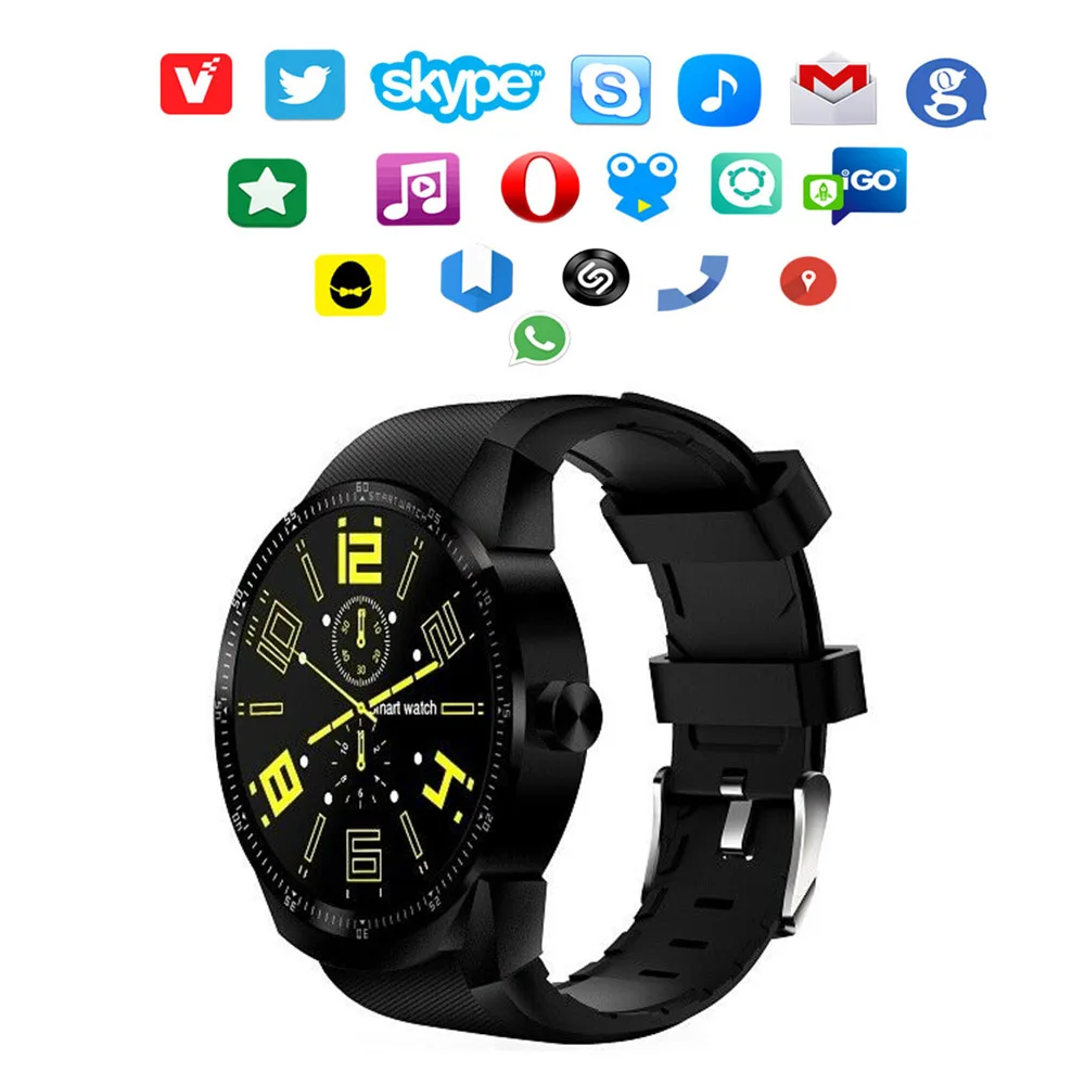 

Timethinker 3G Smart Watch SIM Card GPS Multimedia Entertainment Message Push Smartwatch Heart Rate Monitor Pedometer Bluetooth