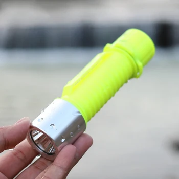 

Glare Diving Flashlight Underwater Long-range Waterproof Fill Yellow Light Q5 Led Aluminum Alloy Flashlight Dual Power Supply