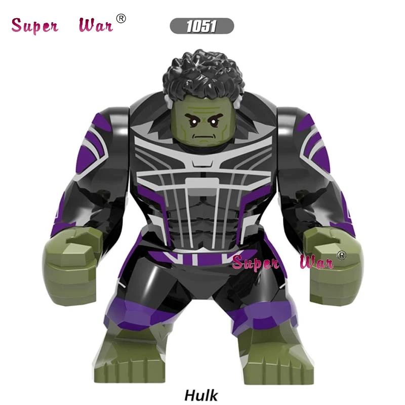 

Single Super Hero Hulk Thanos Marvel Avengers Infinity War Avengers 4 Endgame End game Iron Man Rocket building blocks Kids Toys