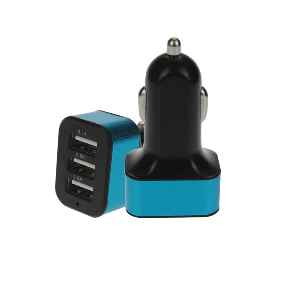 شاحن يو اس بي شاحن سيارة شاحن سريع 12 V 3 منفذ USB لفون/سامسونج الهاتف المحمول Xiaomi هواوي DC مهايئ شاحن z75