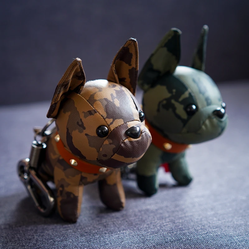 Брелок Bulldog из искусственной кожи с изображением животных держатель для ключей