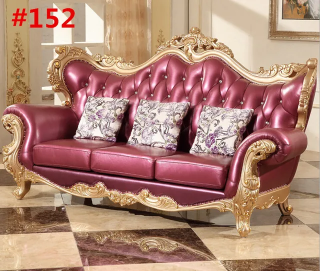 Italian Classic Hand Carved Royal Furniture 152in Living Room Sofas