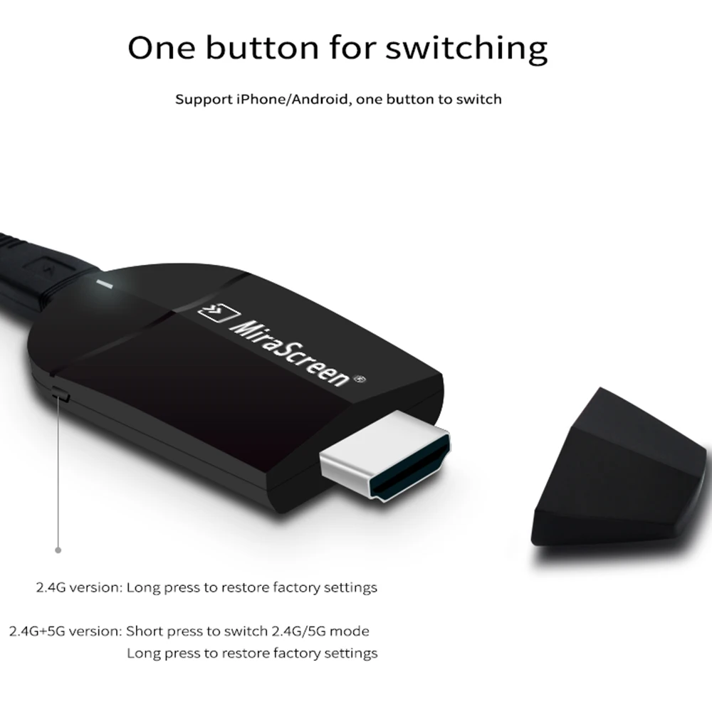MiraScreen K6 самоклеющийся интерфейс для ТВ 2,4 ГГц 5,0 ГГц 4 K HD WiFi miracast Airplay DLNA ТВ палка 4 K HD EZCast Wi-Fi дисплей приемник для док-станции