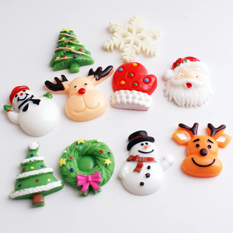 

3D Cartoon resin Santa Claus snowman Merry Christmas deer Snap button (fit 18mm 20mm Snap jewelry ) KT503