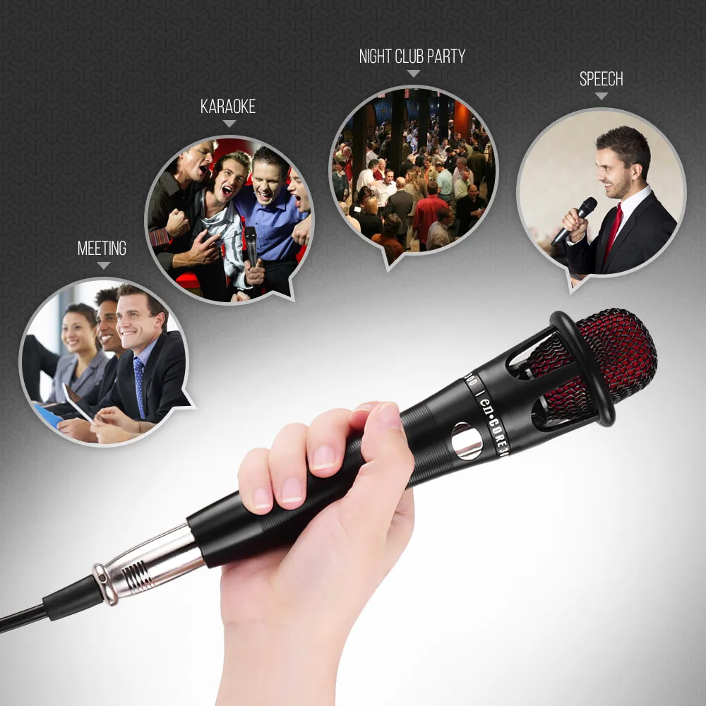 Профессиональный ручной проводной компьютерный микрофон MIC XLR кабель 3,5 мм разъем для КТВ караоке прямой трансляции потокового