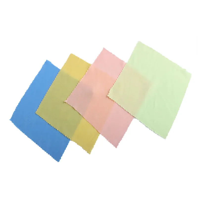 20 Pcs  Glasses Cleaning Cloth Microfiber Square Cleaning Cloth For Phone Screen Camera Lens Glasses random new #3n23 (4)