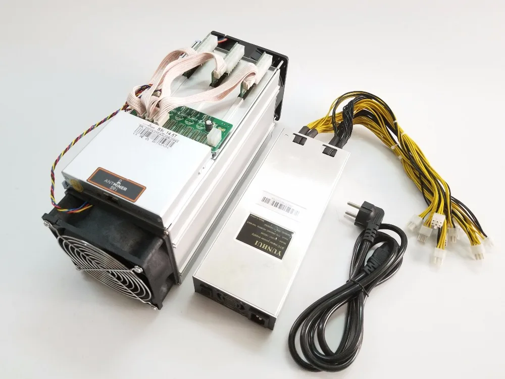 YUNHUI новые AntMiner S9i 14,5 т Bitcoin шахтер с 1800 Вт PSU Asic шахтер SHA-256 Btc МПБ Шахтер лучше чем AntMiner S9 13,5 т 14 т