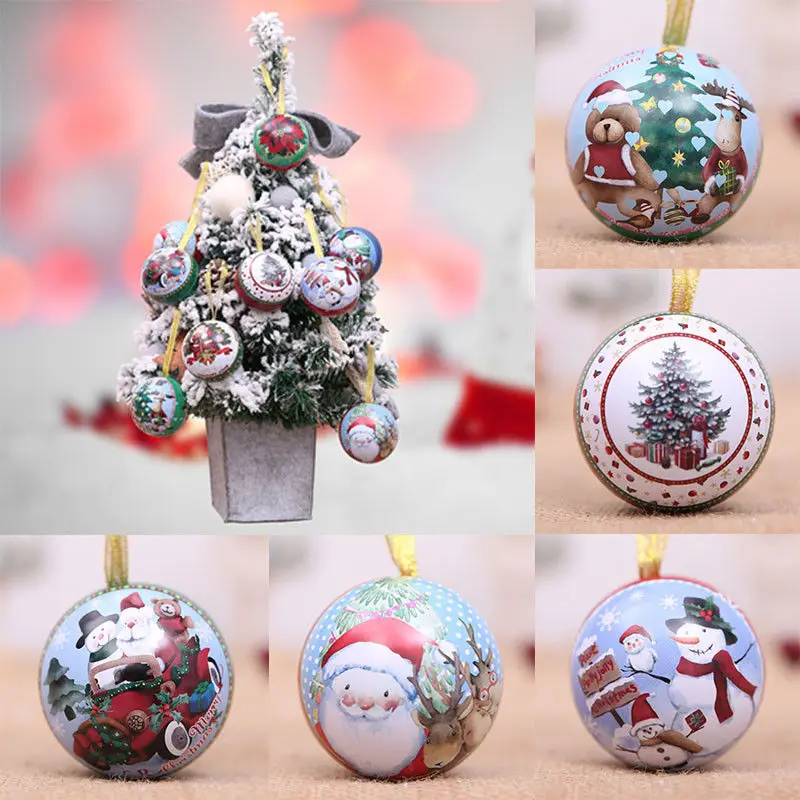 New Christmas Balls Hanger Fillable Baubles Xmas Tree Hanging Ornament Party Decorin Ball