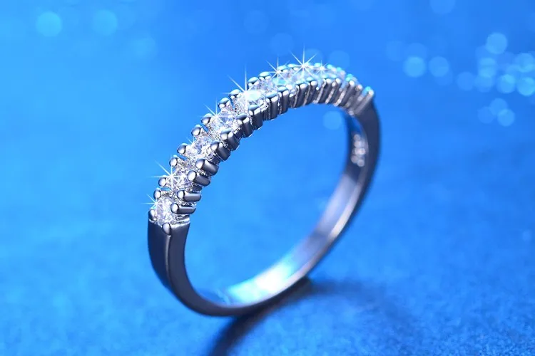 Потерять деньги продвижение супер блестящие кубического циркония 925 стерлингового серебра ladies'finger обручальные кольца Лидер продаж кольца