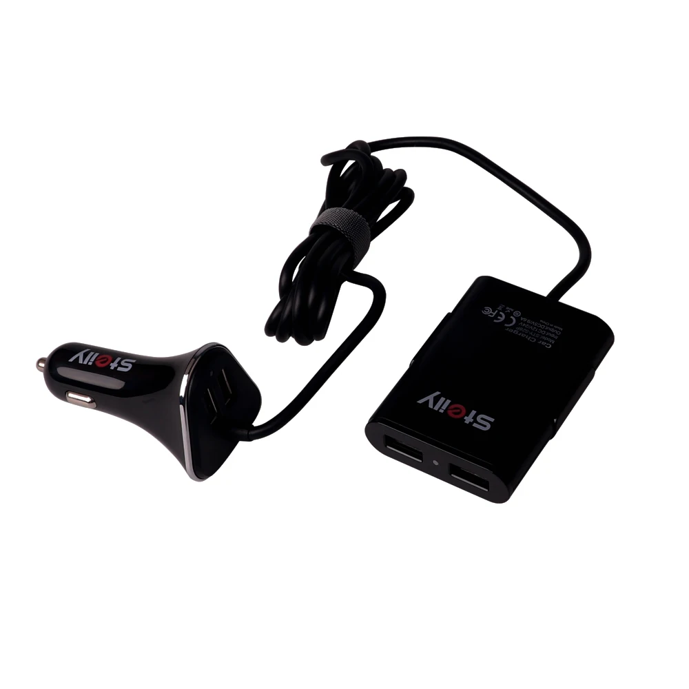 Quadra USB 5V 9.6A автомобиля Зарядное устройство для смартфонов и планшетов