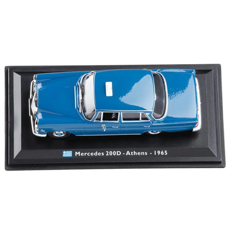 1:43 Масштаб моделирование металлический сплав классический 200D Афины 1965 такси модель автомобиля литые автомобили игрушки для коллекции