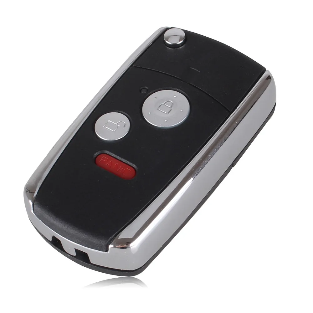 KEYYOU 3/2+ кнопки паники модифицированный Флип складной дистанционный ключ оболочки для HONDA ACCORD CRV CIVIC ODYSSEY Pilot