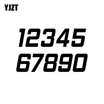 

YJZT 15CM*9.1CM Fun Phone Number 1234567890 Vinyl Car-styling Decal Car Sticker Graphical C11-0768