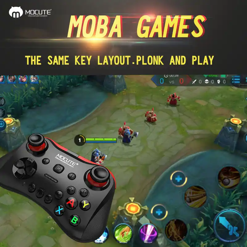 mocute 056 bluetooth gejmpad mobilnogo telefona dzhojstika besprovodnoj dzhojstik vr kontroller dlya pubg mobilnyj iso android - fortnite vr android