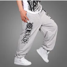 Хлопок,, штаны в стиле хип-хоп, свободные штаны в стиле хип-хоп, свободные штаны, большие размеры