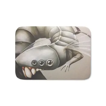 

Toothy Bath Mat Mats Welcome Home Entrance Door Floor Flannel Rug