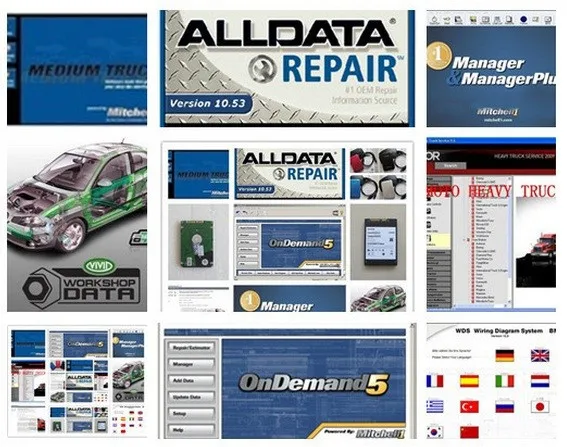 2018 alldata and mitchell 2014 V10.53 программное обеспечение для ремонта установленное в