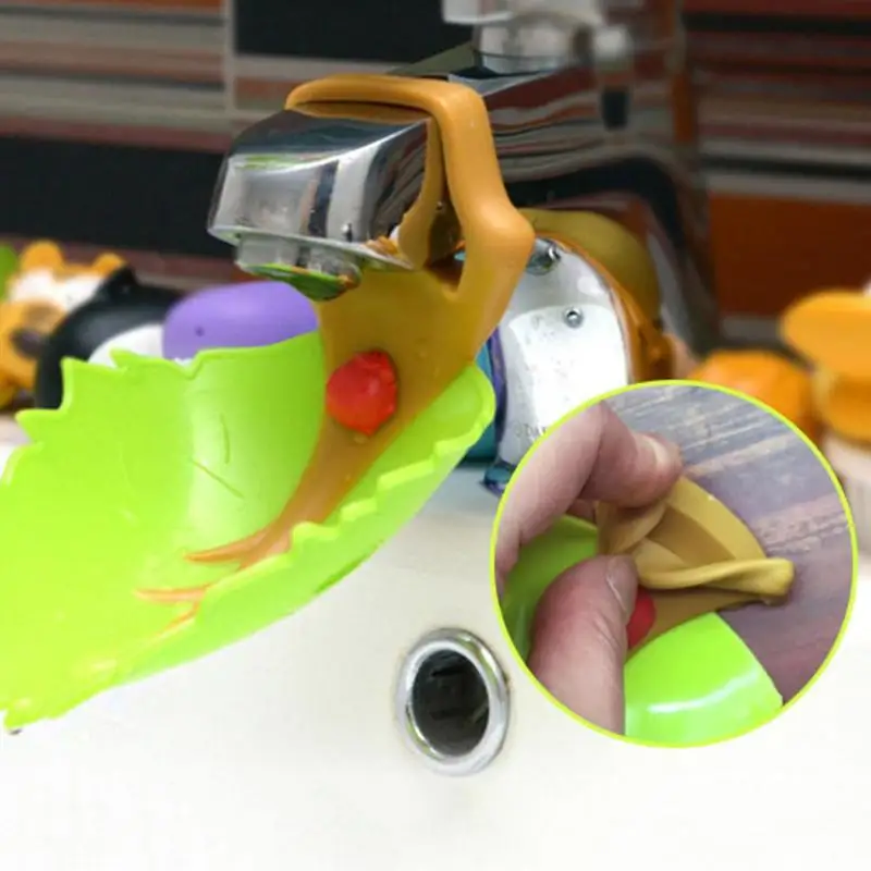 1 Pc Tree Leaves Bathroom Kitchen Toddler Water Tap Faucet Extender For