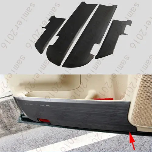 4x Stainless Inner Door Dota Anti-Kick Cover Trim For Toyota Prado FJ150 10-2016