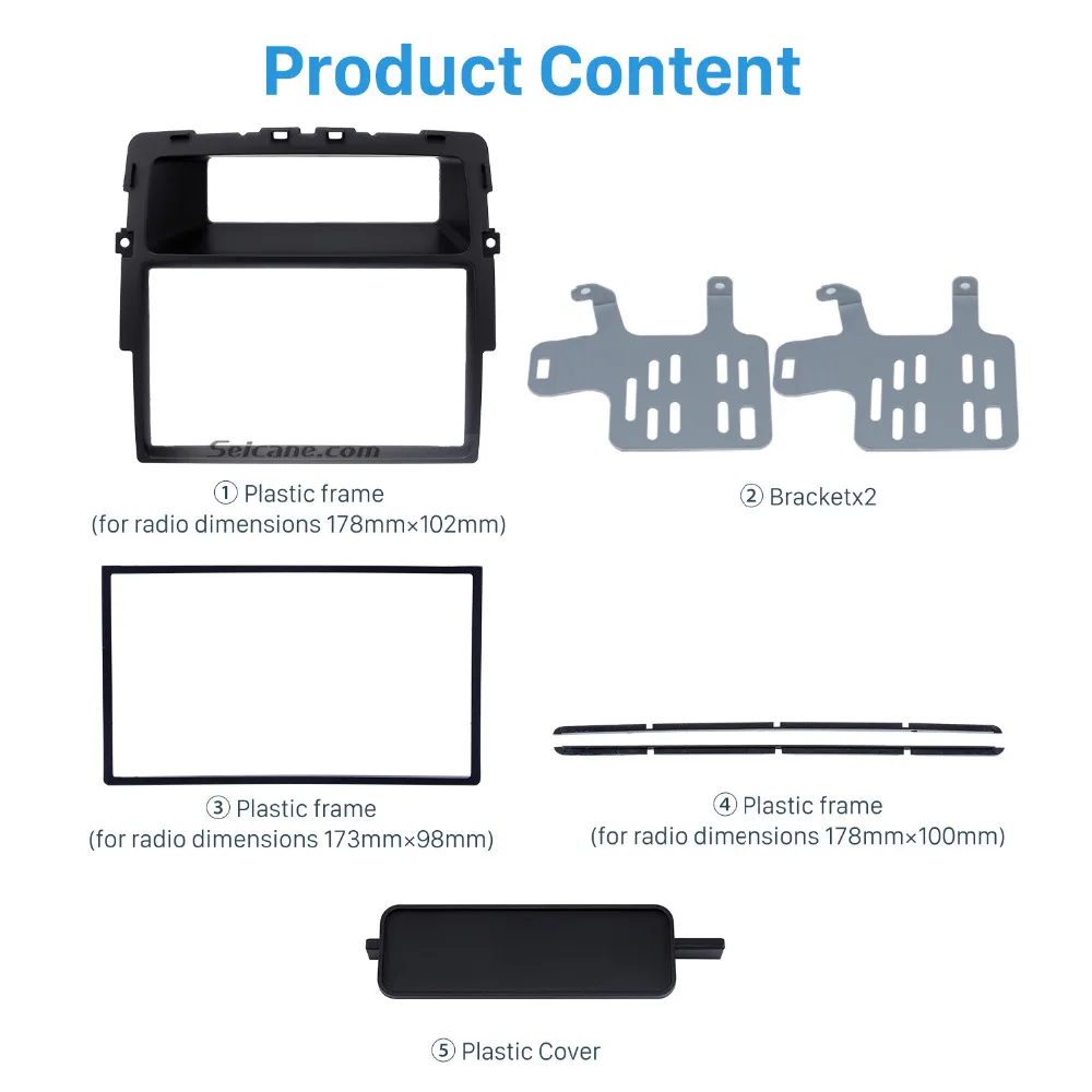 Seicane черный двойной Дин радио фасции Для Nissan Primastar монтажный комплект монтажная рамка панель DVD стерео плеер