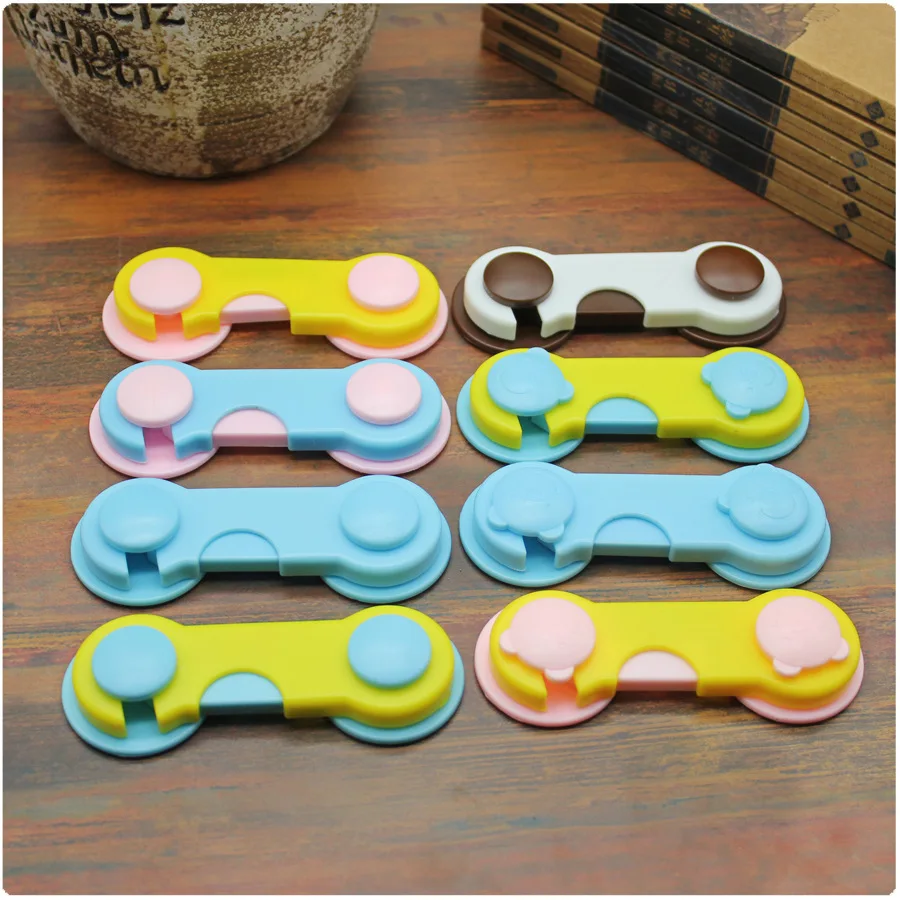 

8Pcs/ Set Children Drawer Cupboard Refrigerator Door Desk Plastic Protection Locking Baby Kids Straps Safety Cabinet Locks