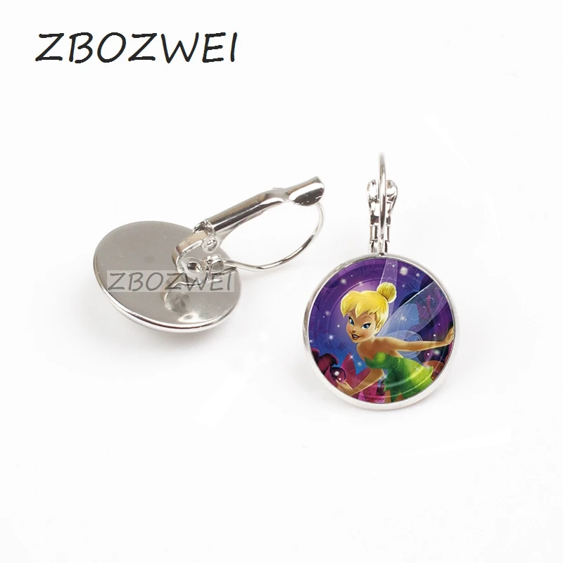 

ZBOZWEI Hot! ELEGANT FAIRY ANGEL TINKERBELL earring Color 2018 New Tinker Bell earring Jewelry Acessorios Party Gifts