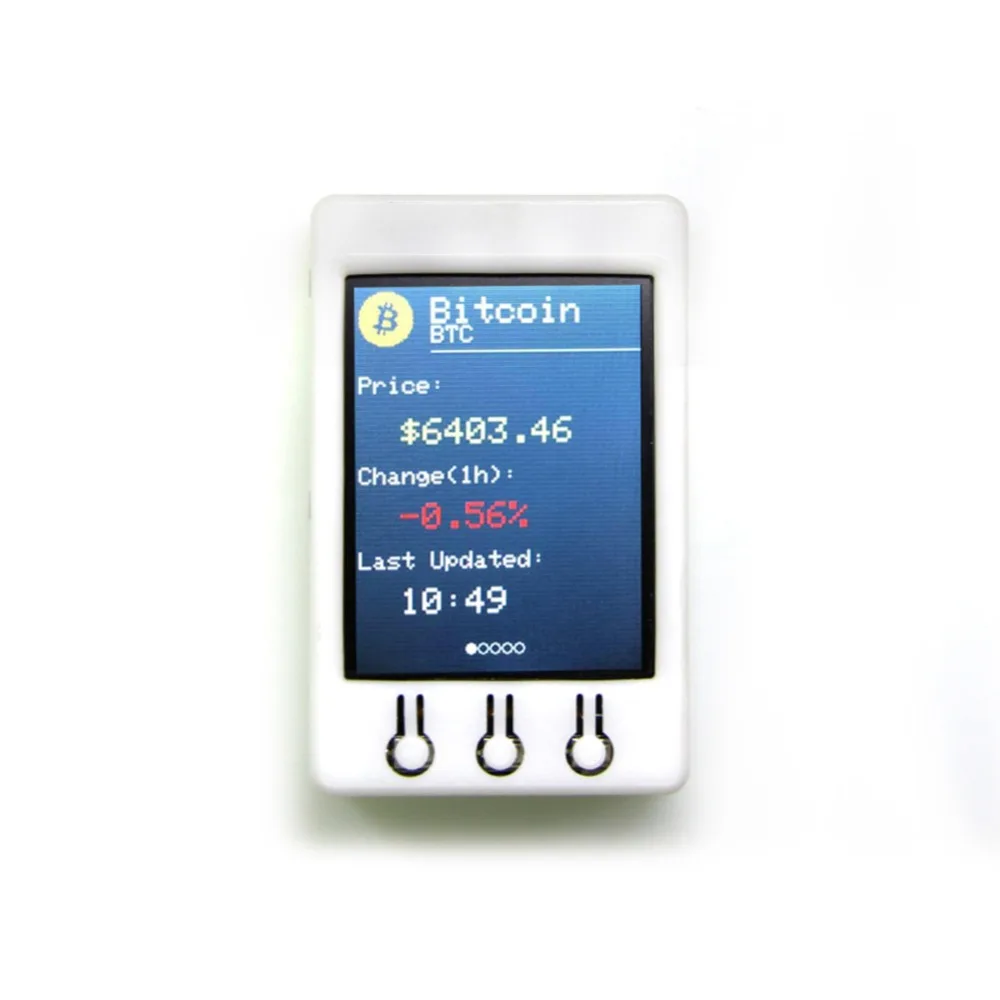 Для TTGO T Watcher BTC Ticker ESP32 для Arduino Биткоин цена Программа 4 MB SPI Flash Psram 2 дюймов 320*240 TFT
