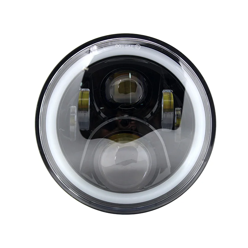 7 &quotкруглая светодиодная фара с цветным ДХО для Honda CB 400 500 1300 Hornet 250 600 900 VTR X4. honda