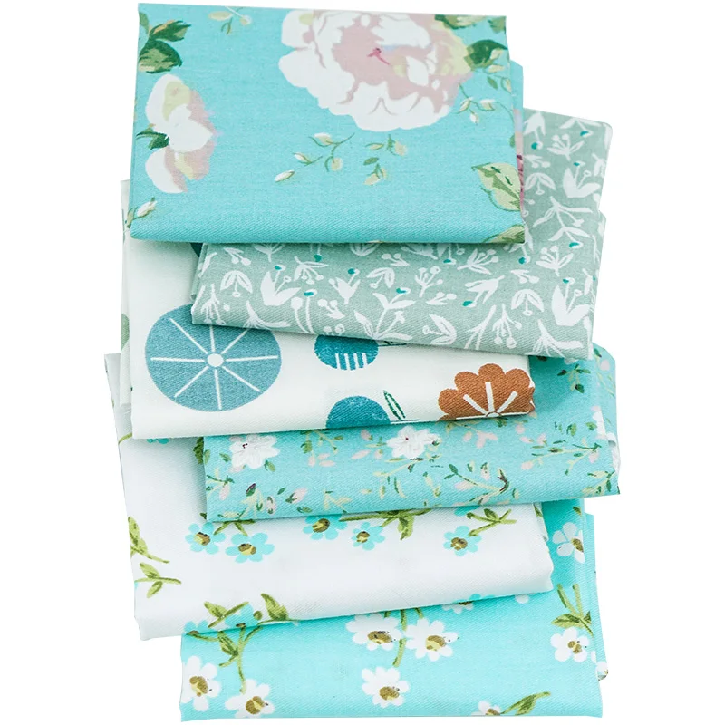 

small piece Printed twill cotton patchwork Fabrics for Sewing dolls Handmade Accessories material C0519