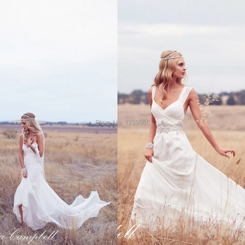 Flowing Beach Dress Hippie Wedding