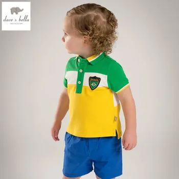 

DB4917 dave bella summer baby boys clothing sets cool child's infant clothes baby costumes children sets