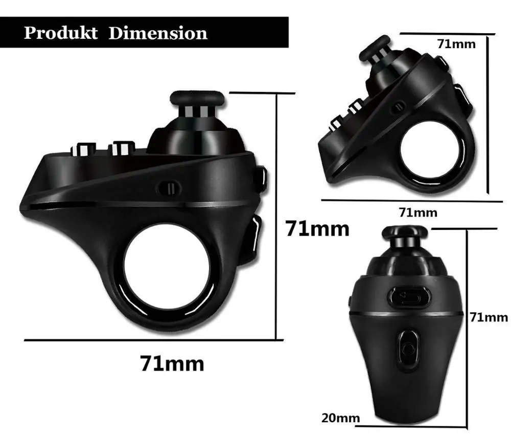 Bluetooth 4,0 VR беспроводной геймпад игровой джойстик Радио пульт дистанционного управления селфи камера затвор беспроводная мышь VR гарнитура