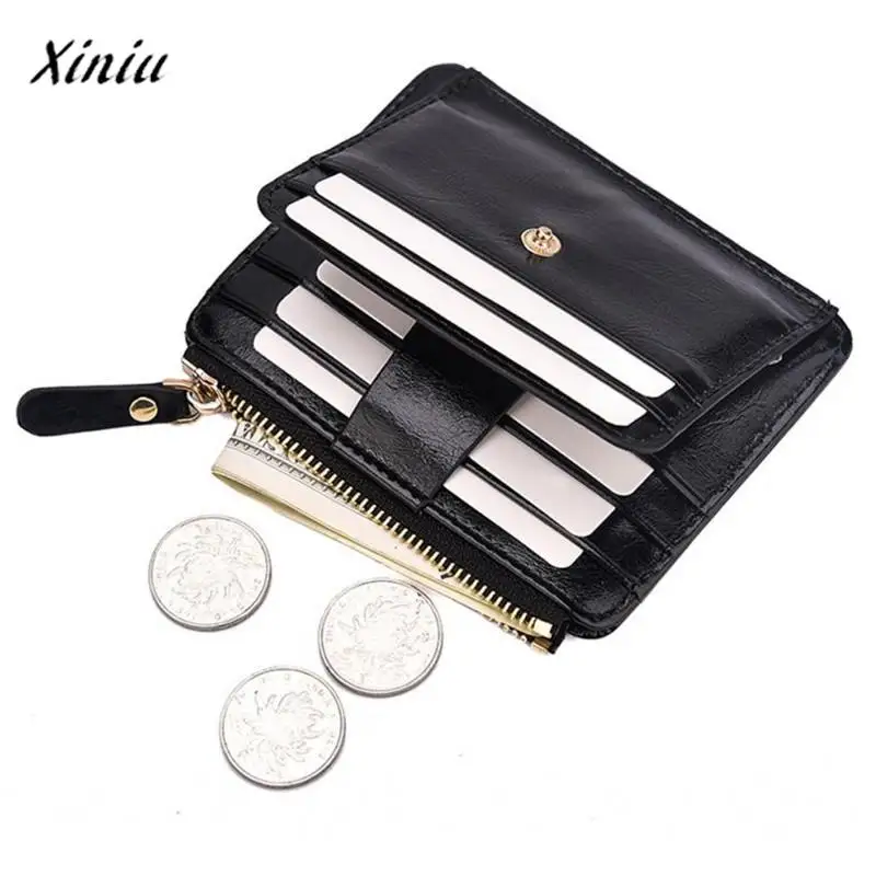 

HENGSHENG Men Blocking Short Leather Wallet Card Holder card holder credit card holder tarjetero Purse With Coin Pocket