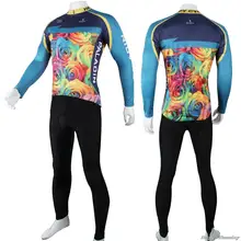 Команда флис Велоспорт Джерси осень Велосипедная форма с длинным рукавом велосипед Для Мужчин's Майки зима гонки одежда