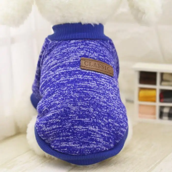Cute Dog Puppy Clothes Outfit Pet Cat Jacket Coat Winter Warm Soft Sweater For Small Dogs Store
