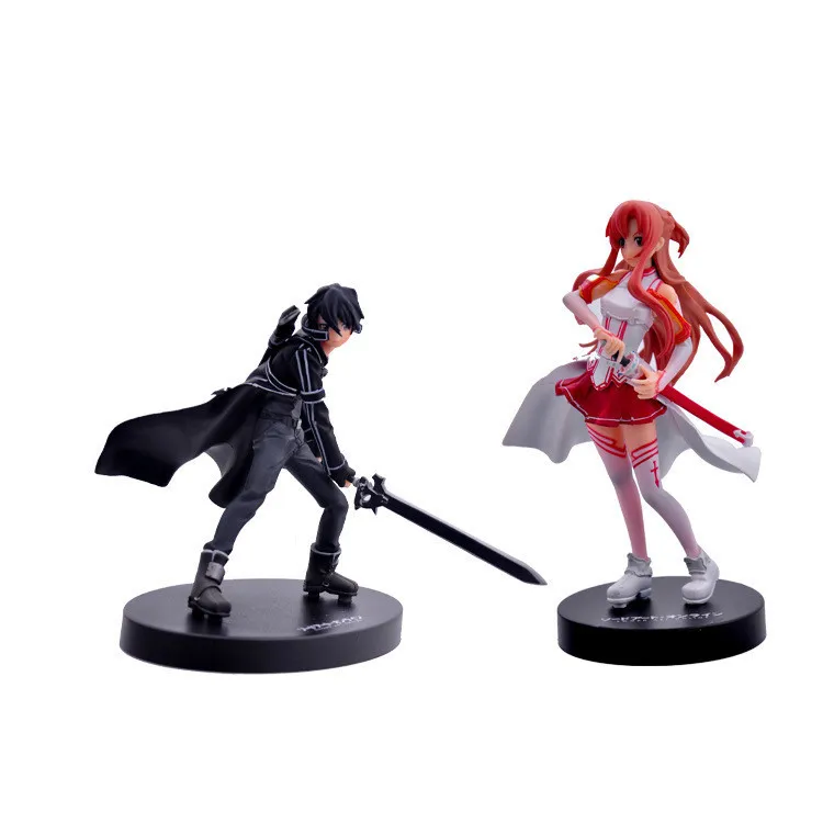 Аниме меч искусство онлайн Juguetes SAO I Asuna Yuuki Kirito 6 &quotэкшн-фигурка Фигурки игрушки