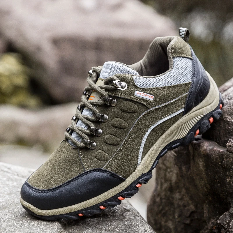

2019 new men's casual shoes Zapatos de Hombre comfortable waterproof outdoor hiking shoes spring and autumn rubber sneakers
