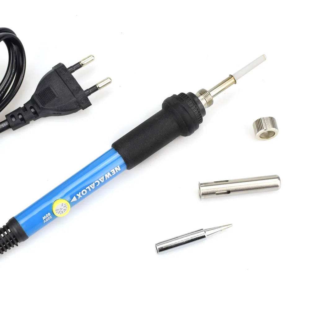 NEWACALOX 12-in-1 Set EU 220V 60W DIY Adjustable Electric Soldering Iron Welding Kit Screwdriver Glue Gun Repair Carving Knife NEWACALOX 12-in-1 Set EU 220V 60W DIY Adjustable Electric Soldering Iron Welding Kit Screwdriver Glue Gun Repair Carving Knife