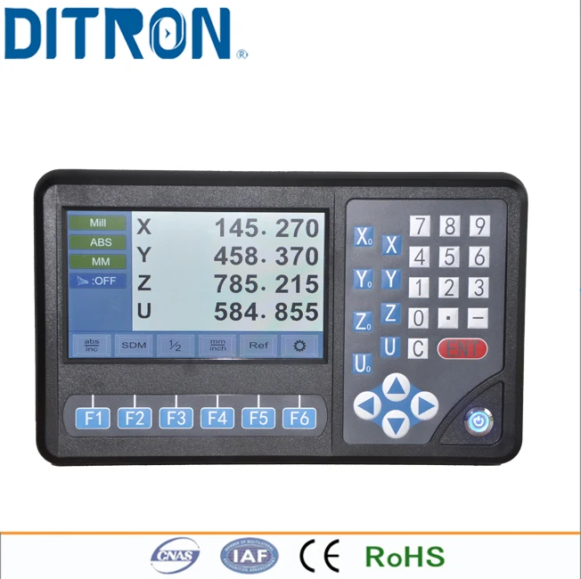 Ditron 4 осевой ЖК экран D80 DRO Kit с линейными шкалами 600 мм 1600 мм|Приборы для измерения