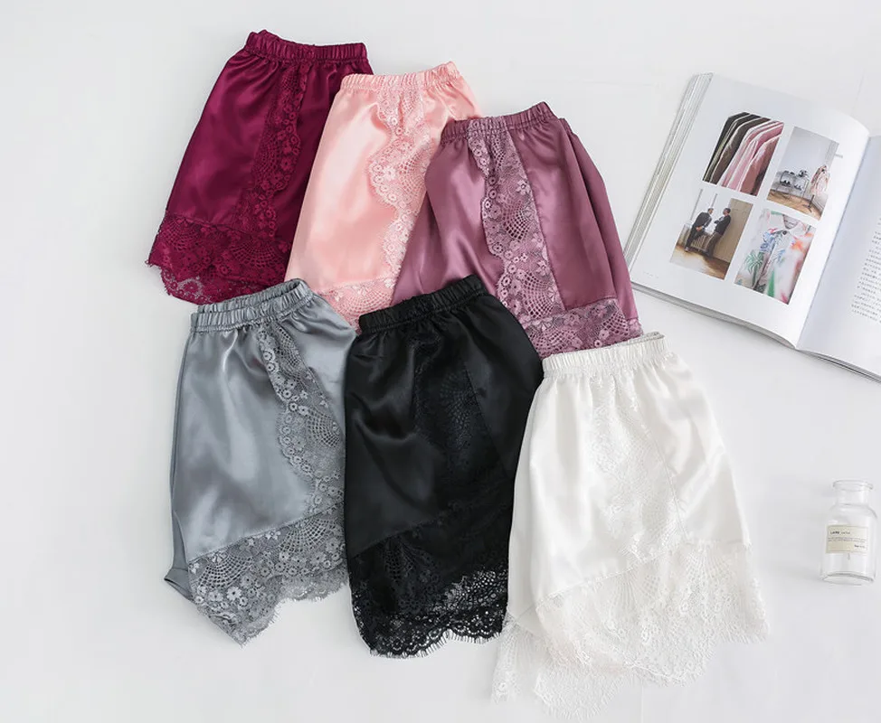 

Soft Women Safety Short Pants for Dress Summer Female Lace Seamless Underwear Invisible Safe Shorts