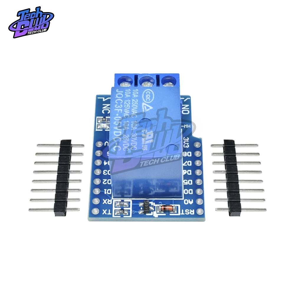 One Channel Wemos D1 Mini Relay Shield for Wemos D1 Mini Relay Module for Arduino ESP8266 Development Board 1 Channel