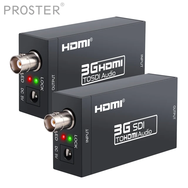 $US $20.10  Proster HDMI TO SDI Converter+SDI TO HDMI Adapter HDTV Audio Converter HD-SDI/3G-SDI Adapter 1080P 