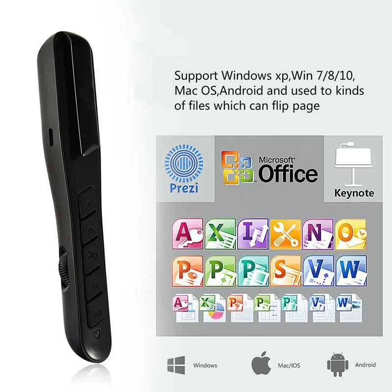 USB Беспроводная многофункциональная обучающая Речевая ручка PPT проекционная