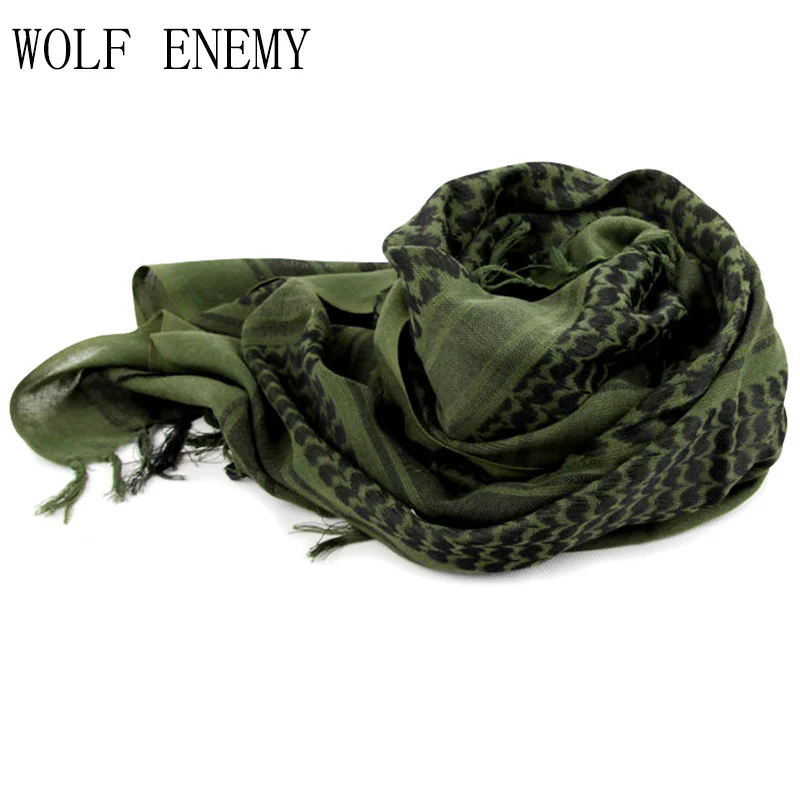 

Tactical Military Scarf Men Winter Windproof Muslim Hijab Shemagh Hunting Desert Arabic Keffiyeh 100% Cotton Hunting Accessories