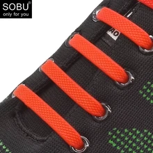 16 шт./компл. молотковая форма беговые шнурки без завязок модные унисекс для женщин и мужчин спортивные эластичные силиконовые шнурки N030