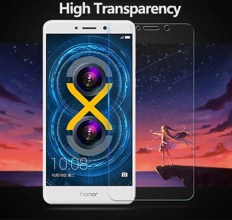 2 шт. закаленное Стекло для huawei GR5 2017 BLL L21 L22 Mate9 Lite случае Экран протектор на Honor 6X BLN
