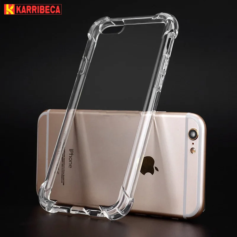 Transparent silicone case iphone 4 5 6 7 s plus x (6)