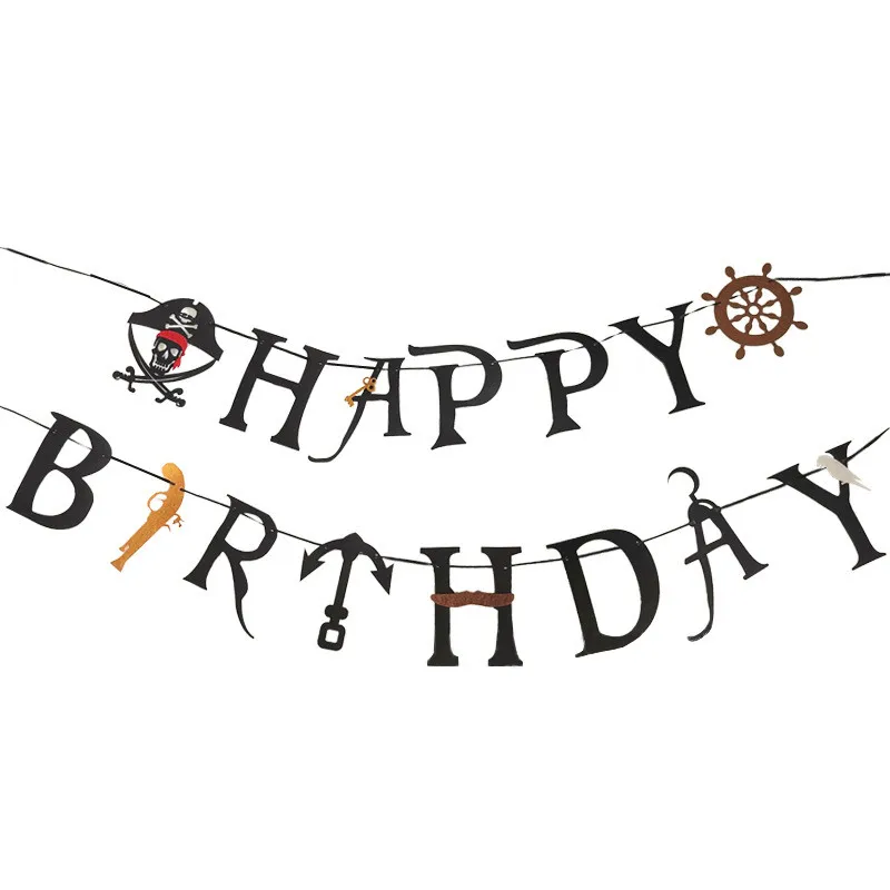 Bunting Mermaid and Pirate Birthday Banner Decoration Party